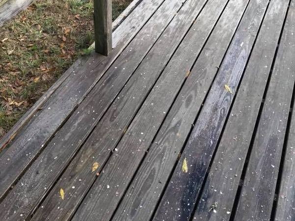 Deck Restoration Before